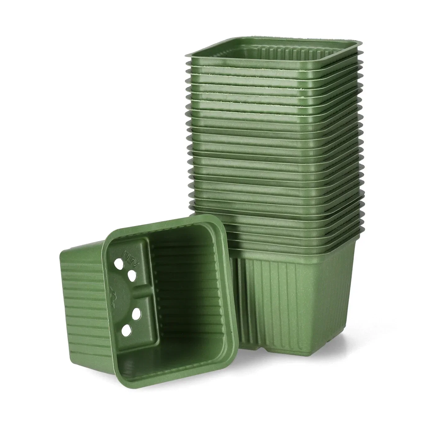 Plastic pot 10cm. Green