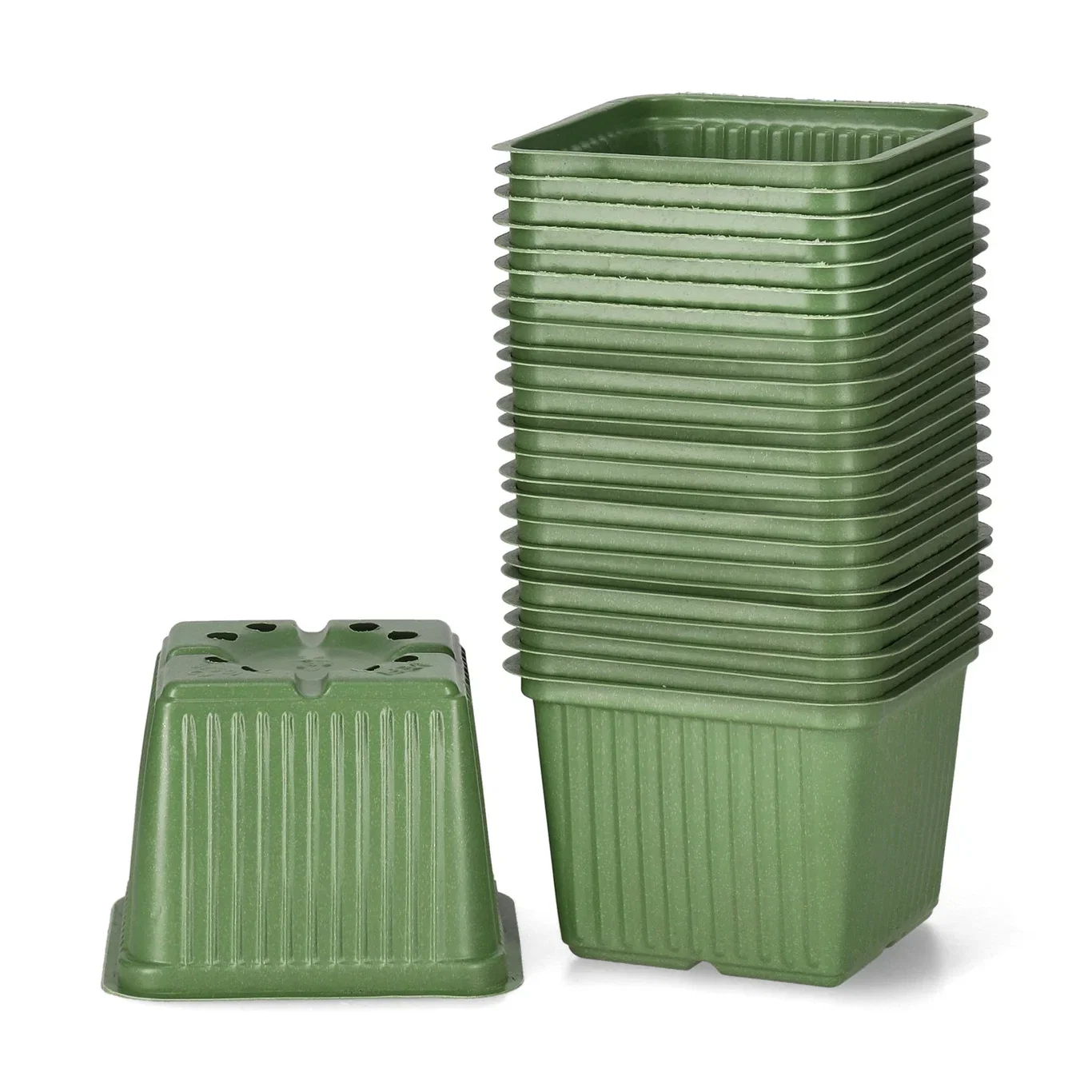 Plastic pot 10cm. Green