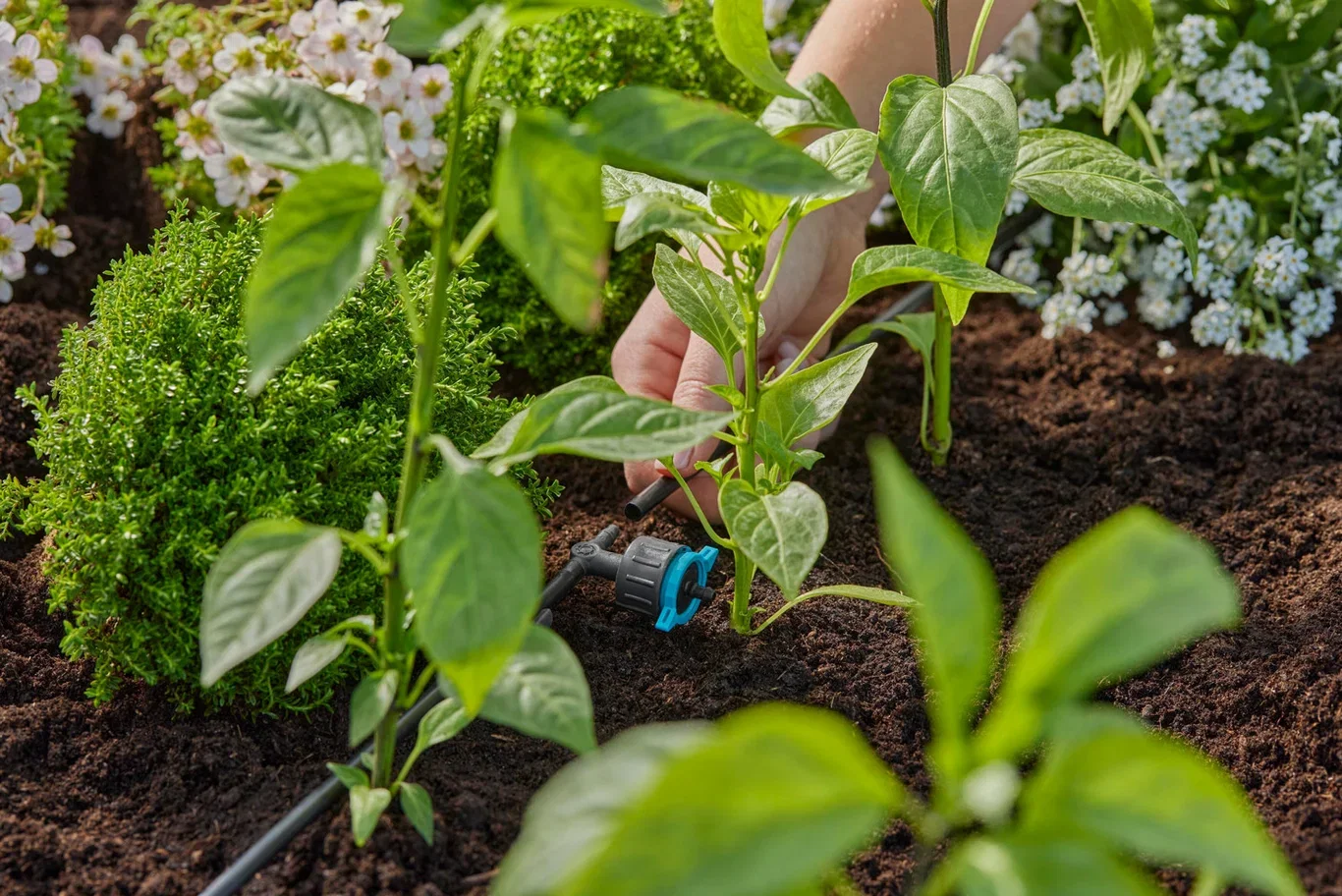 Adj. Drip Head row 0-8 l/t