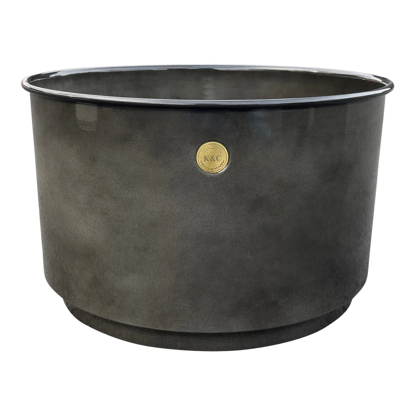 K&C metal bowl D44 grey