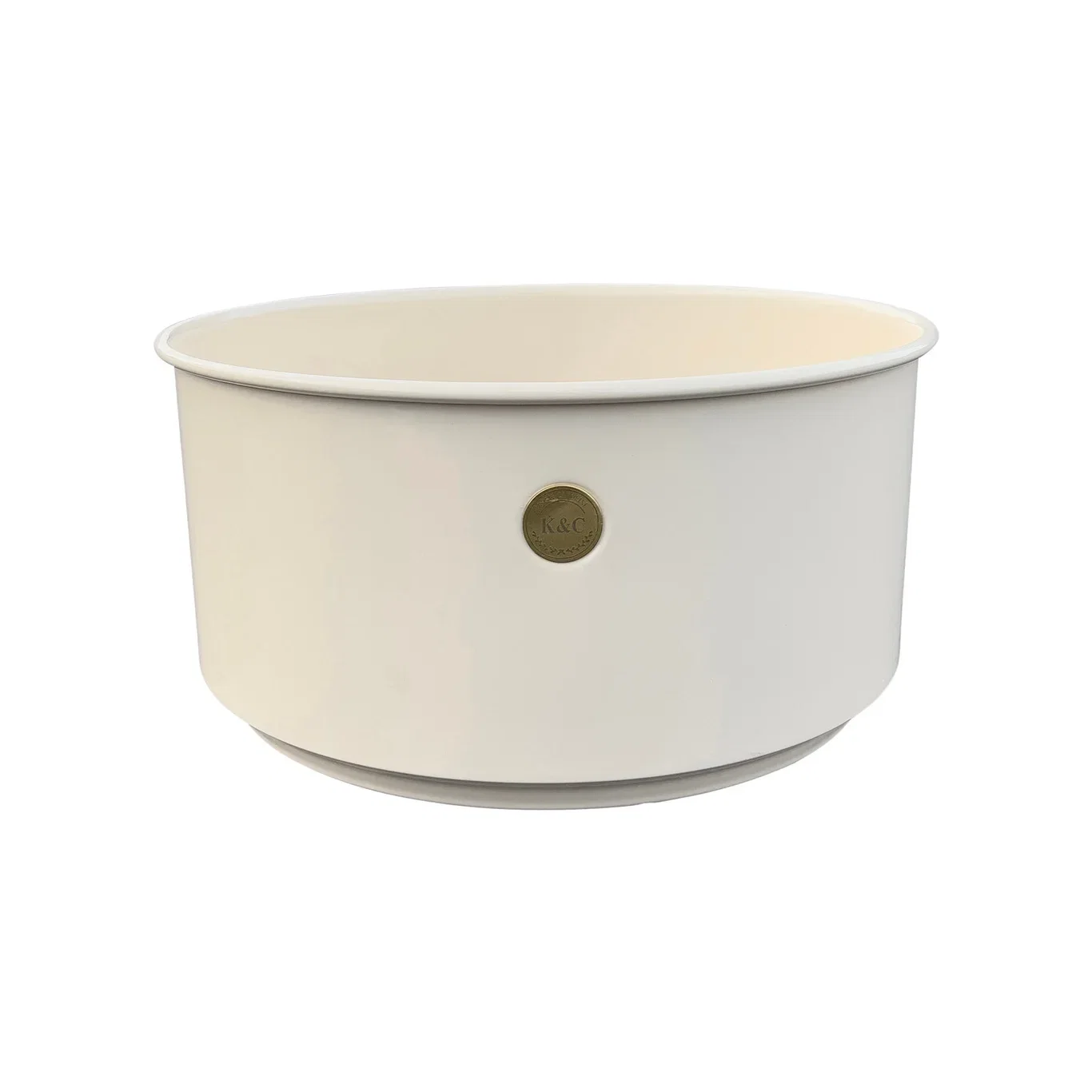 K&C metal bowl D36 beige