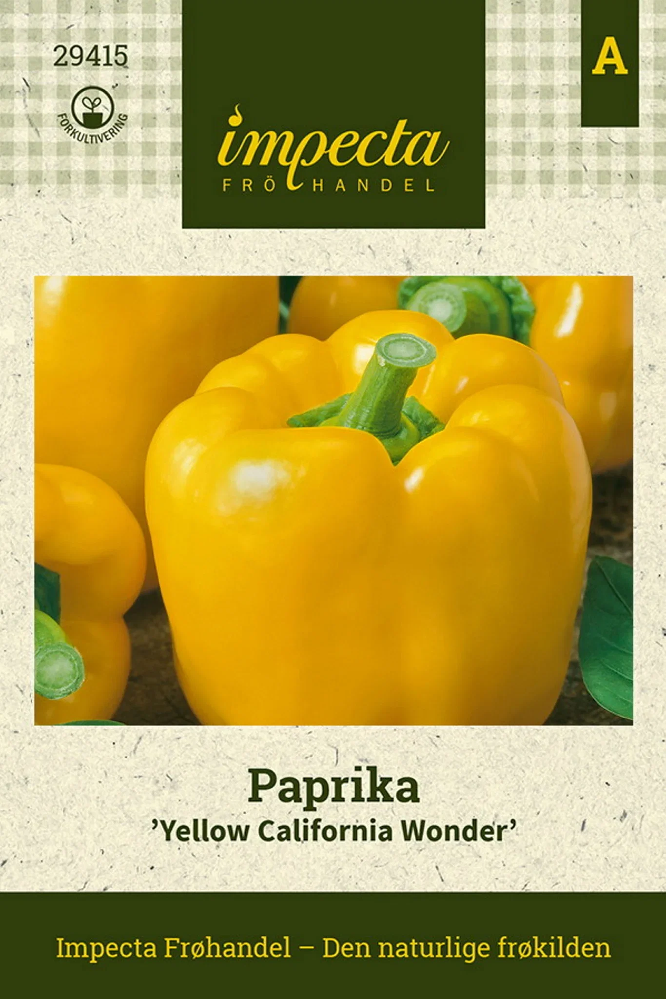 Paprika 'Yellow California Wonder'
