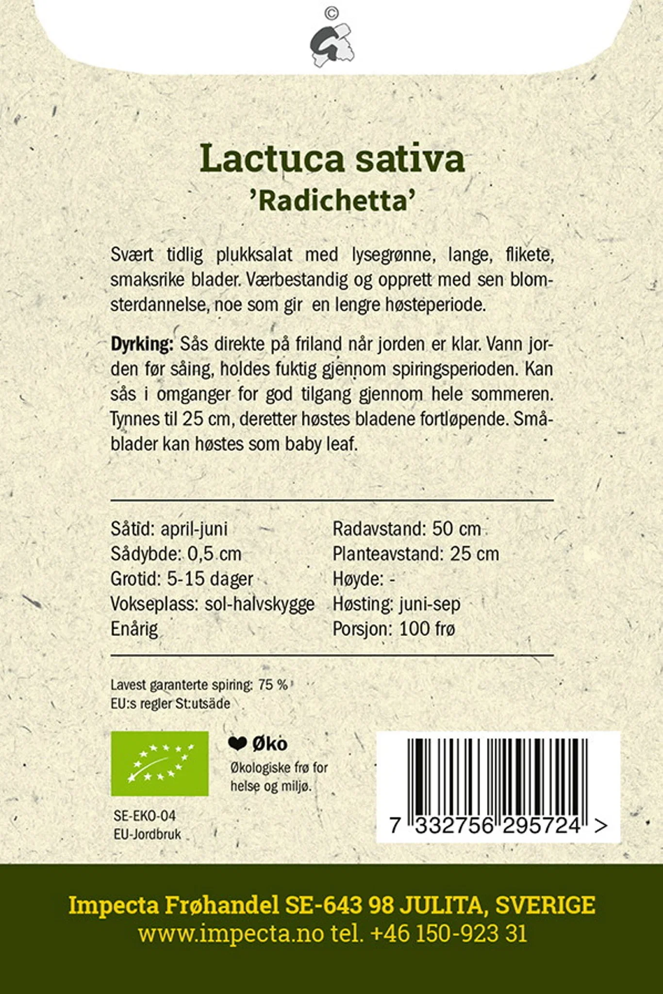 Plukksalat 'Radichetta'