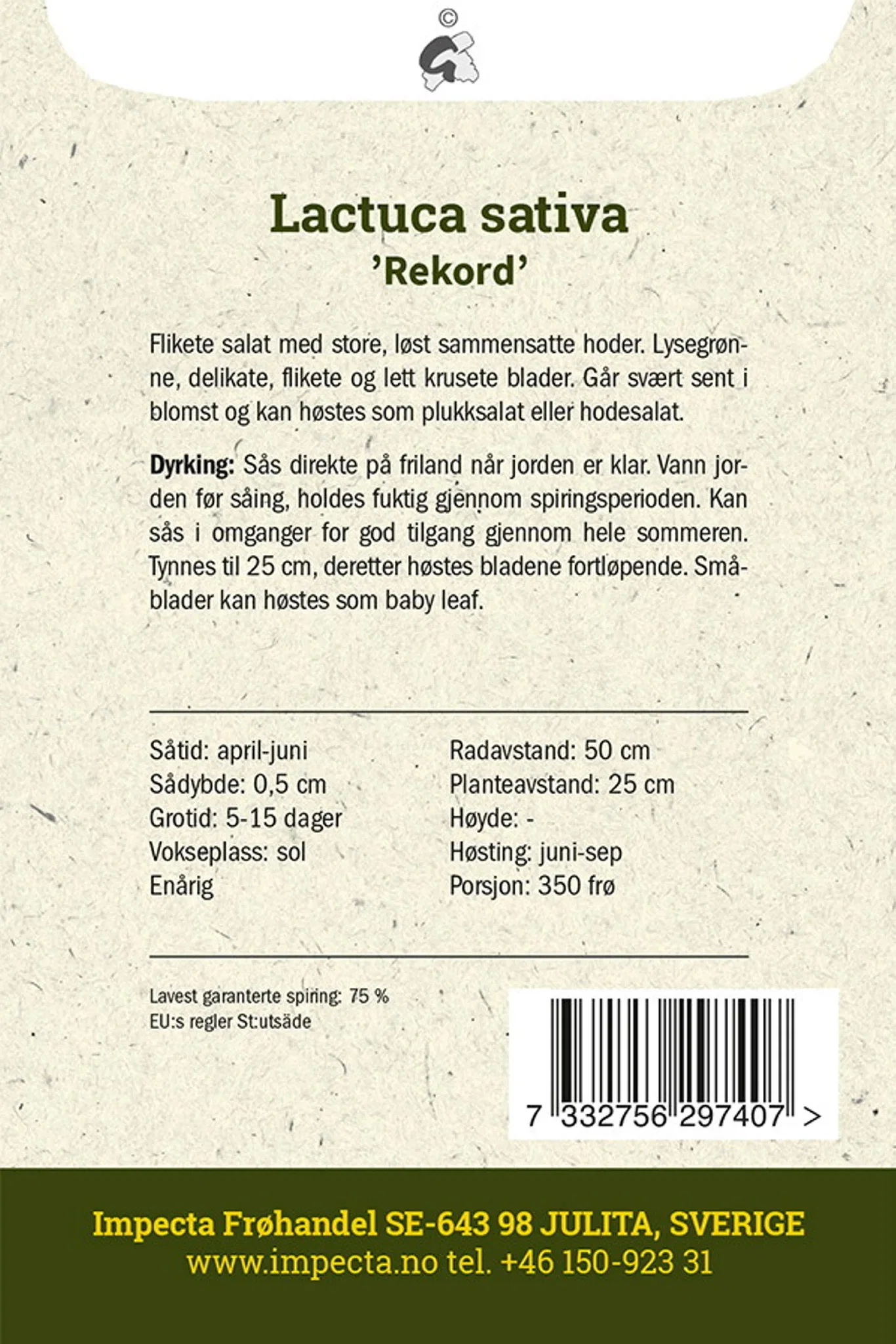 Plukksalat 'Rekord'