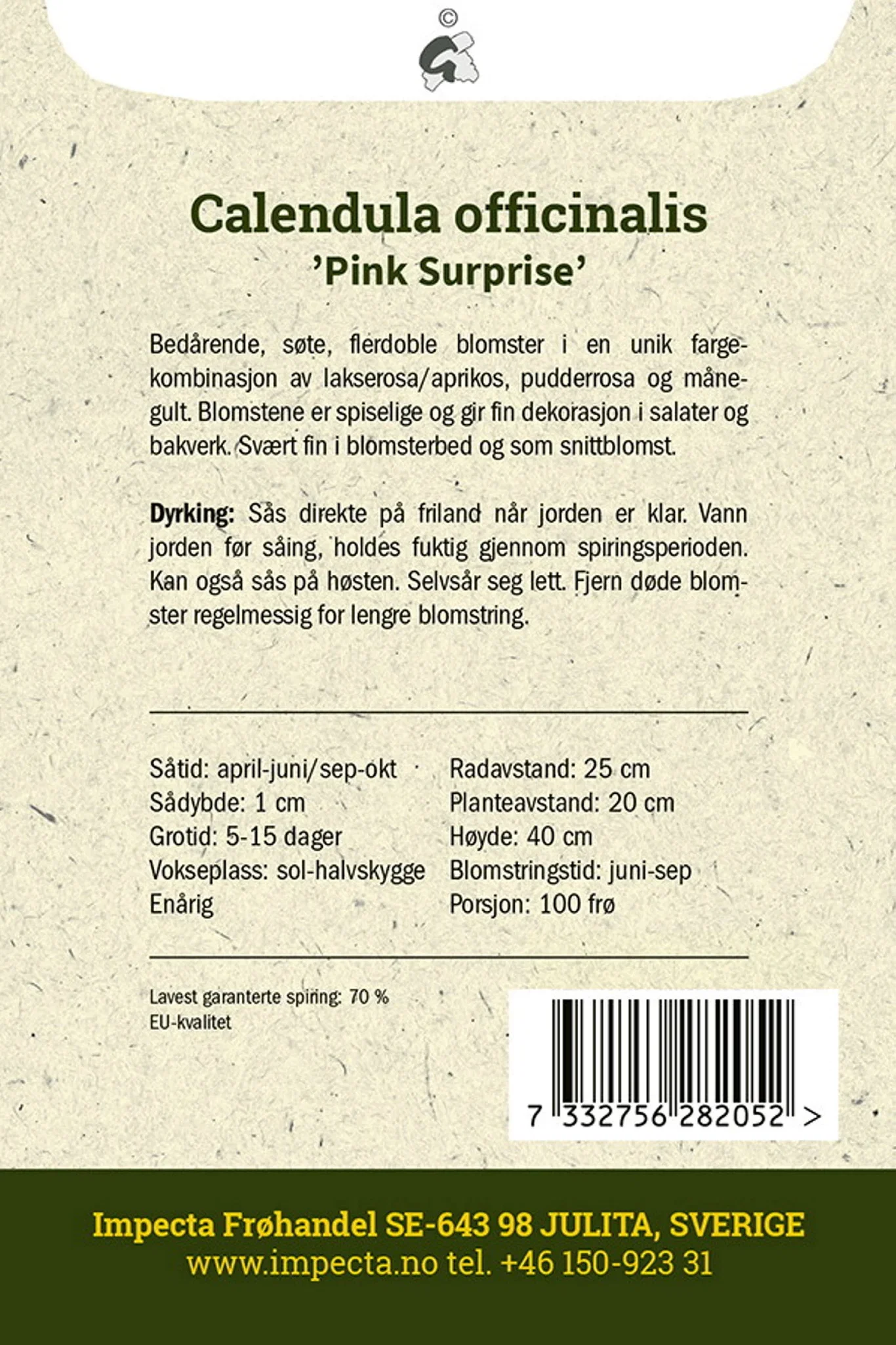 Ringblomst 'Pink Surprise'