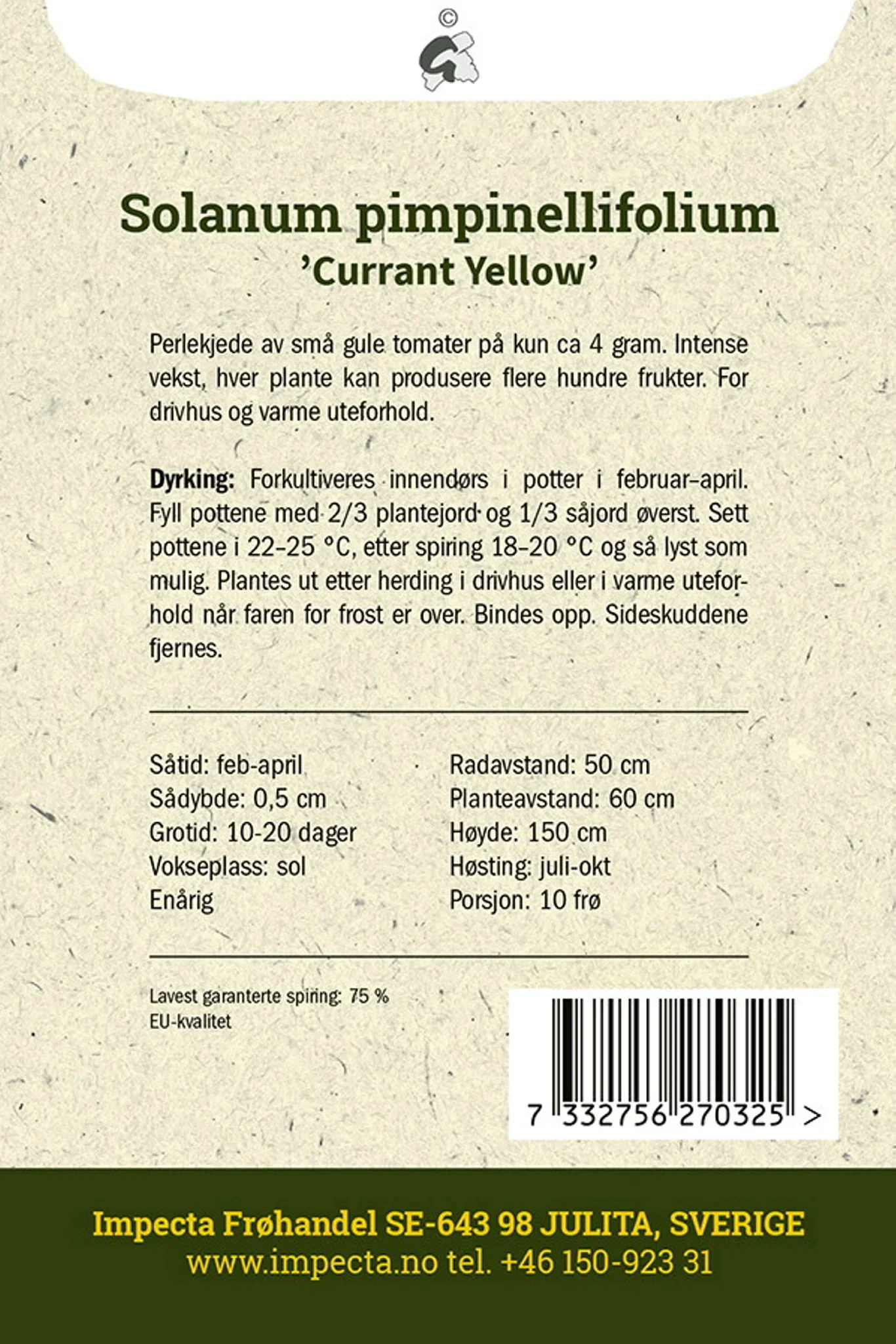 Ripstomat 'Currant Yellow'