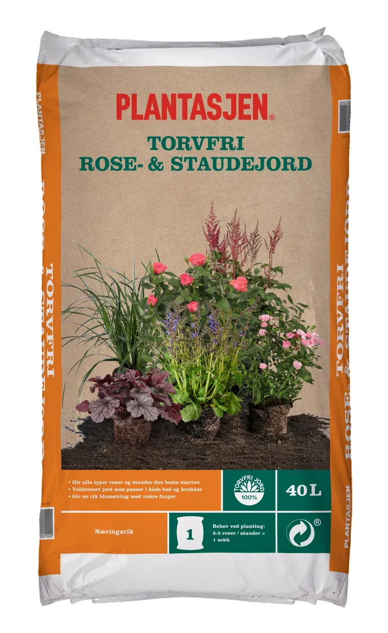 Torvfri rose- og staudejord