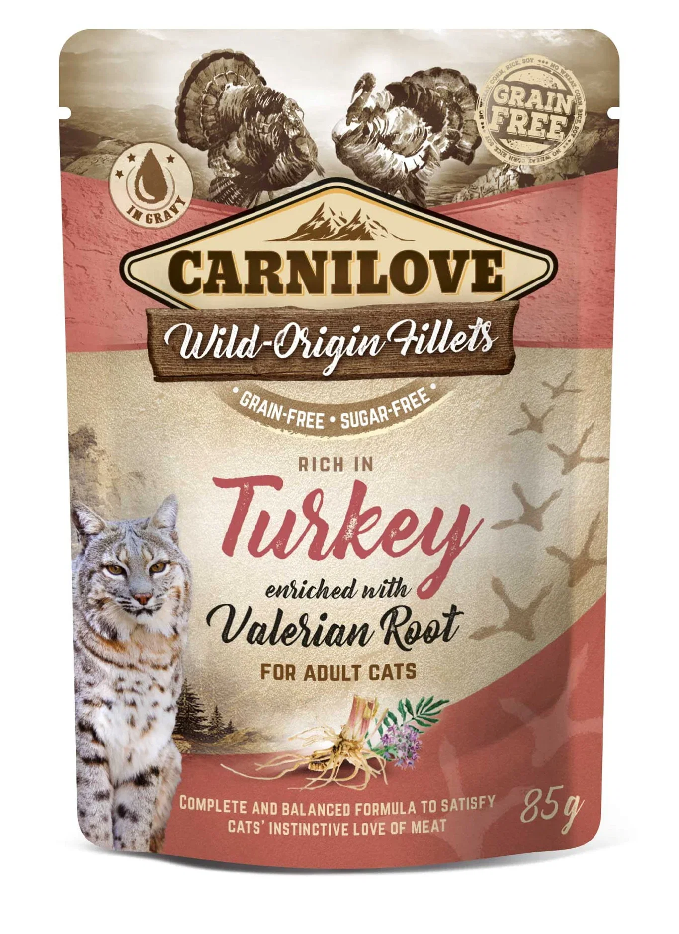 Carnilove Cat Pouch Turkey enriched with Vale 85 g
