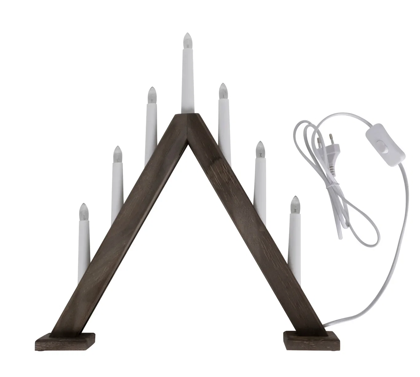 Adventstick 7 arm Wood