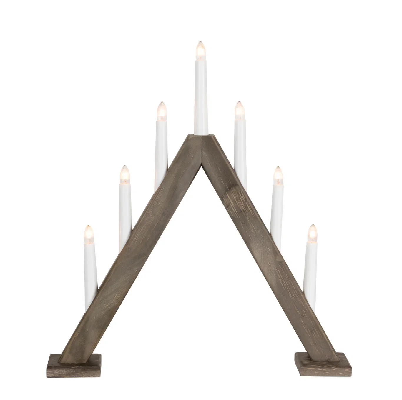 Adventstick 7 arm Wood