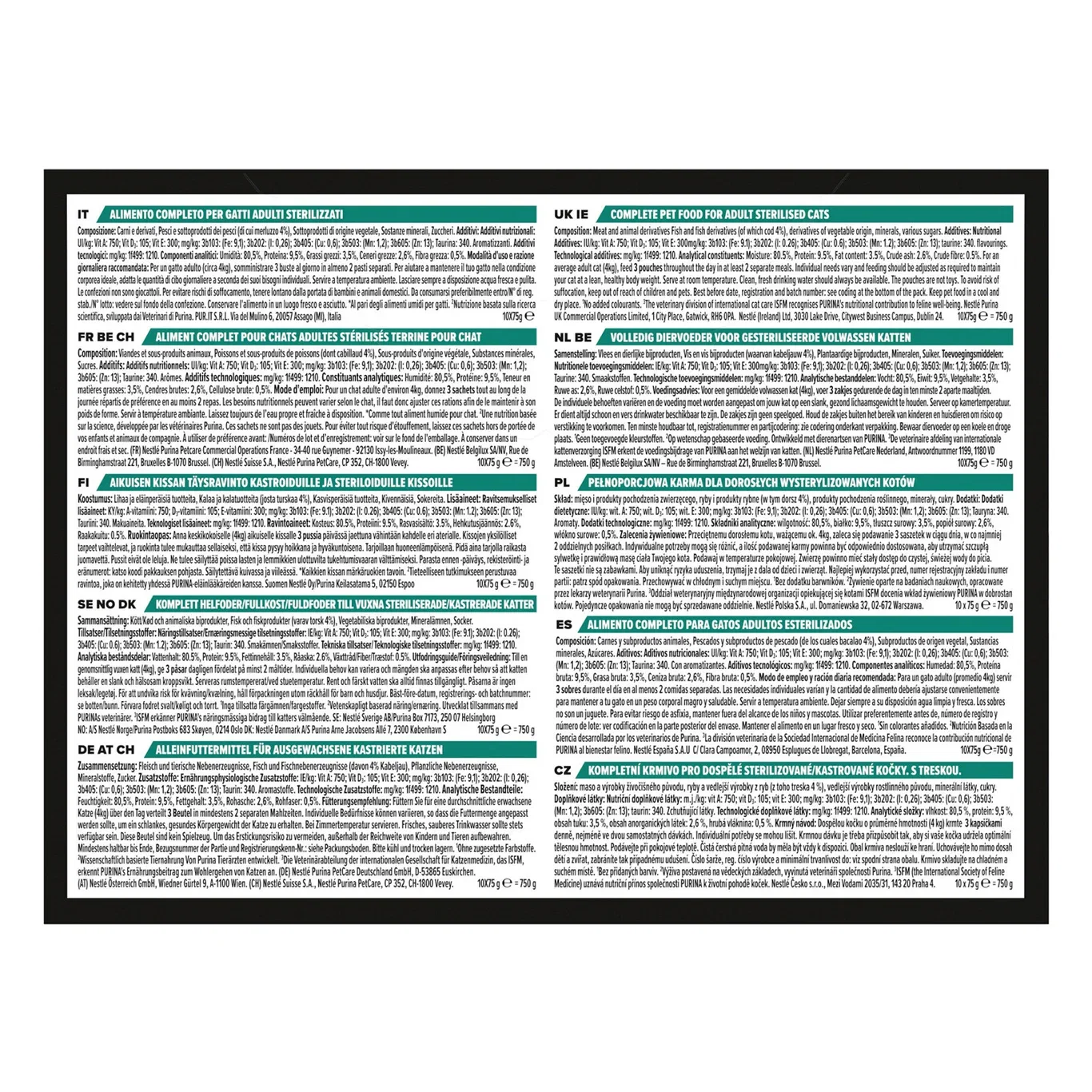 Purina Pro Plan Adult Sterilised Maintanance Torsk