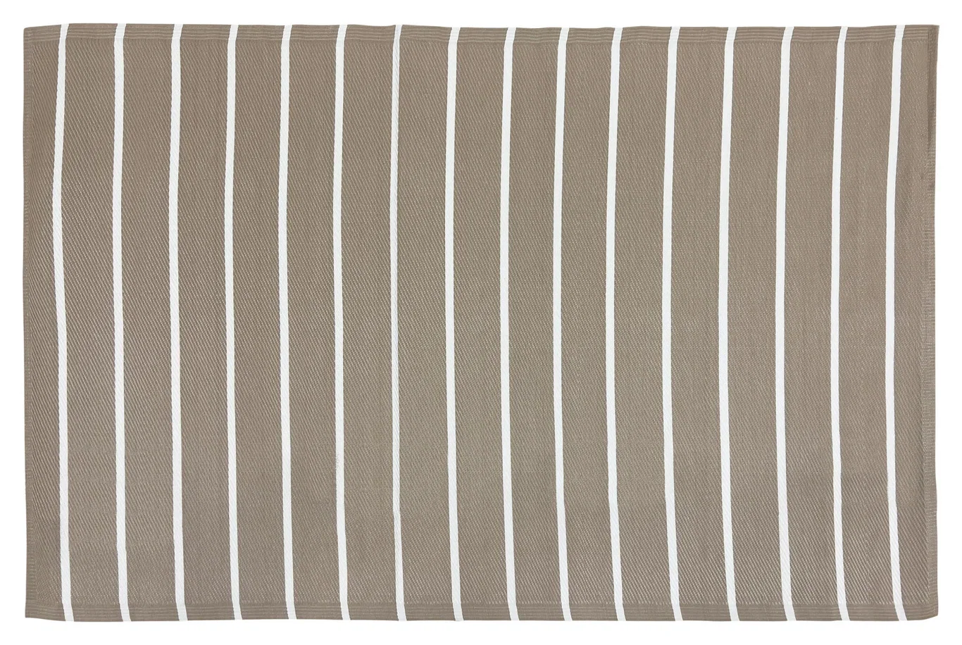 Outdoor PP Carpet 230x160cm Beige Stripes