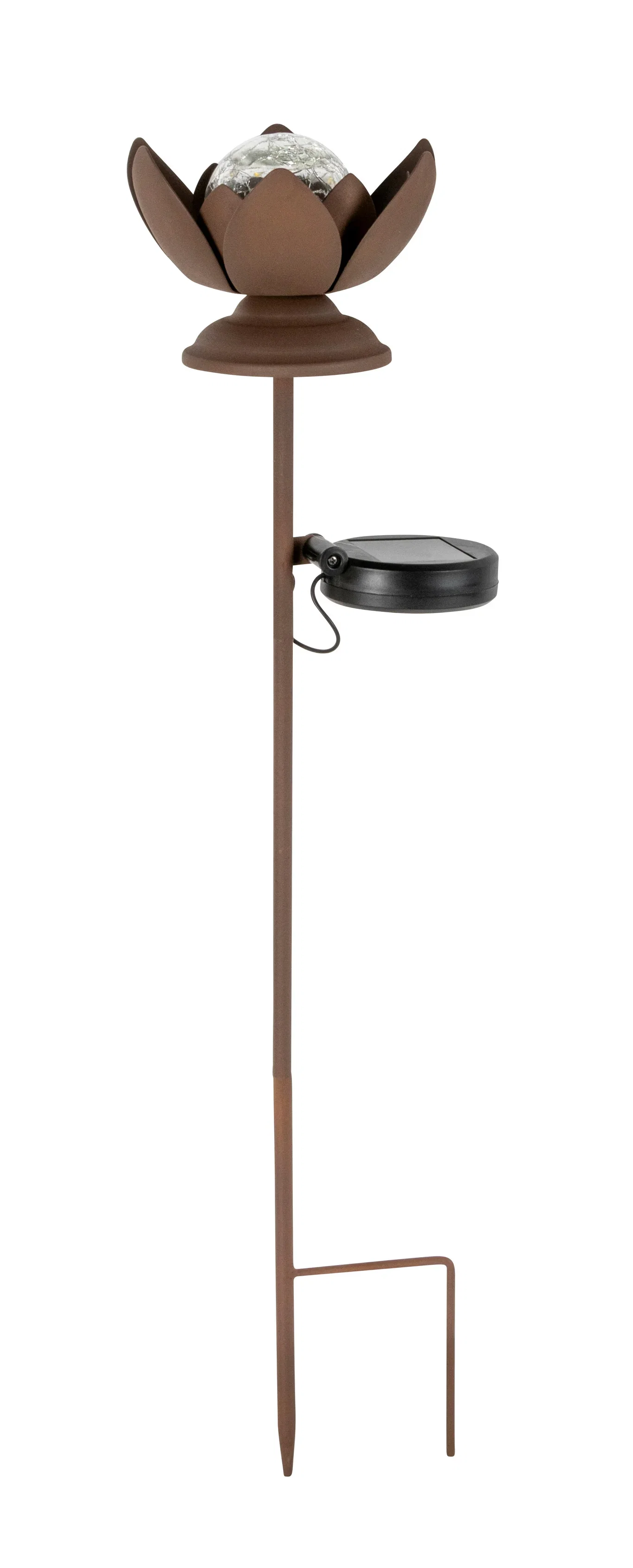 Solcellelampe Lotus på spyd