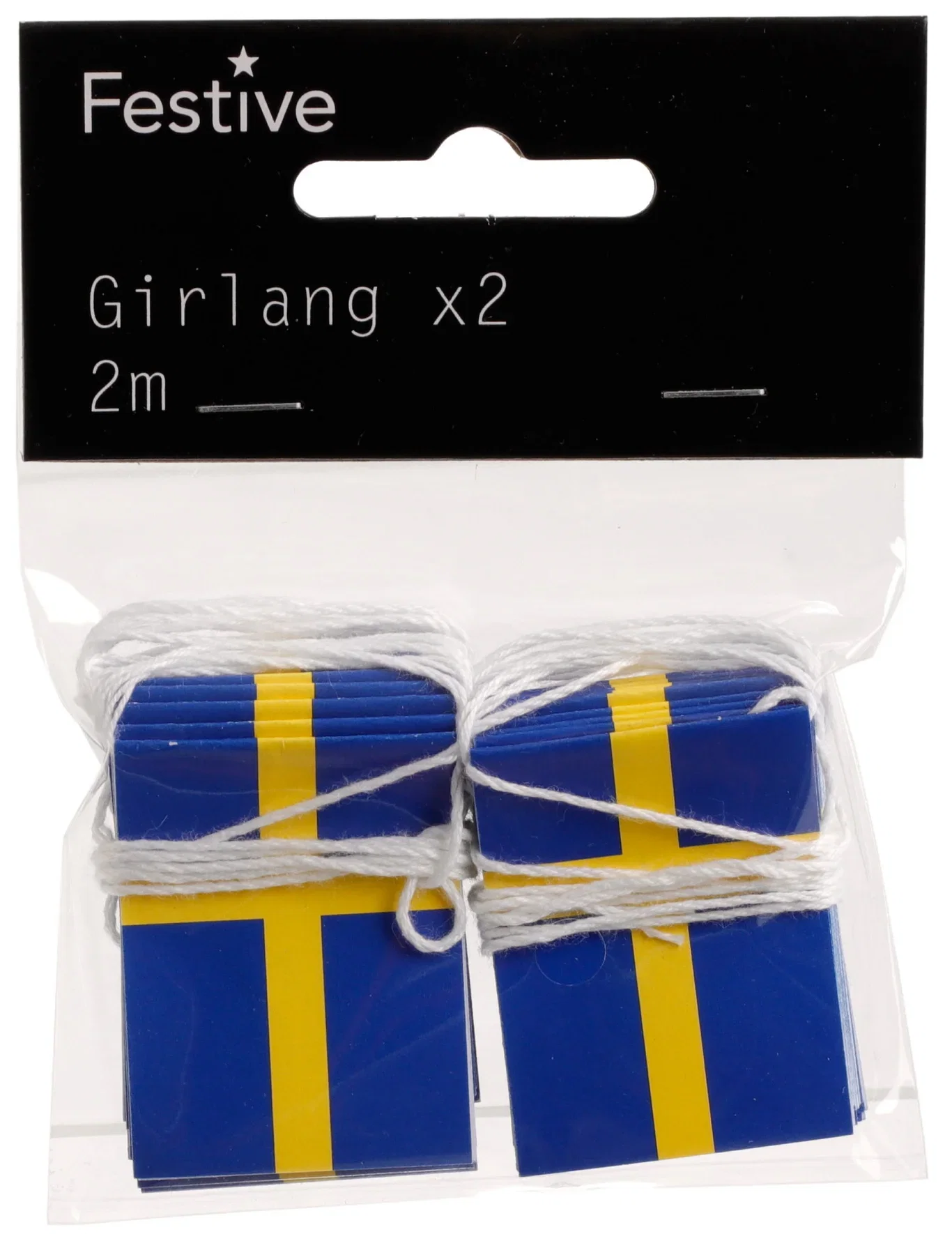 Garland Swedish flags