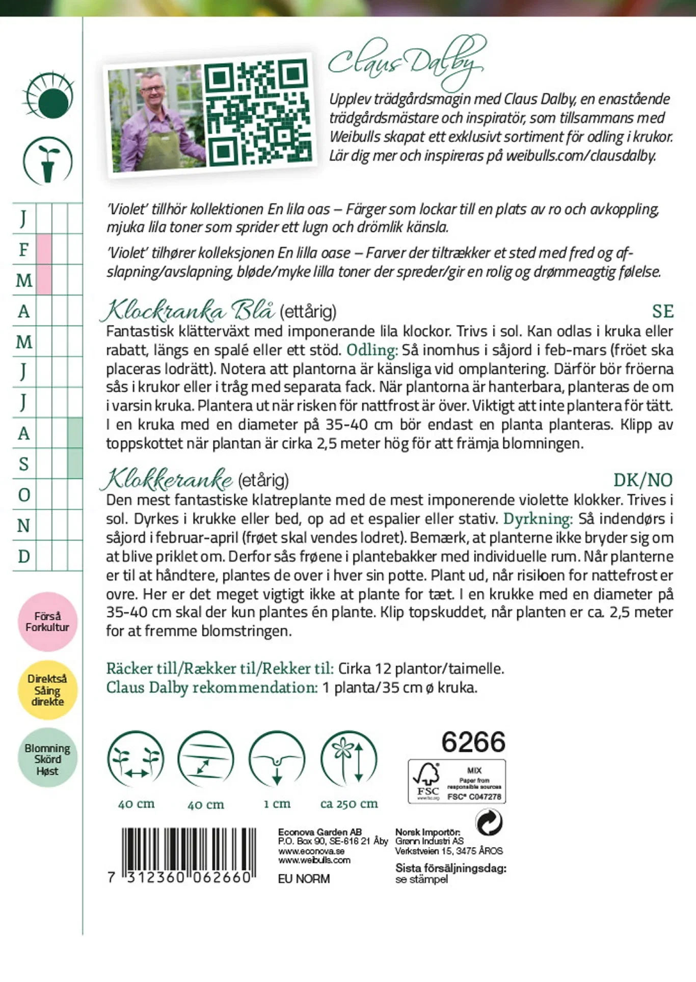 Klockranka Blå Violet