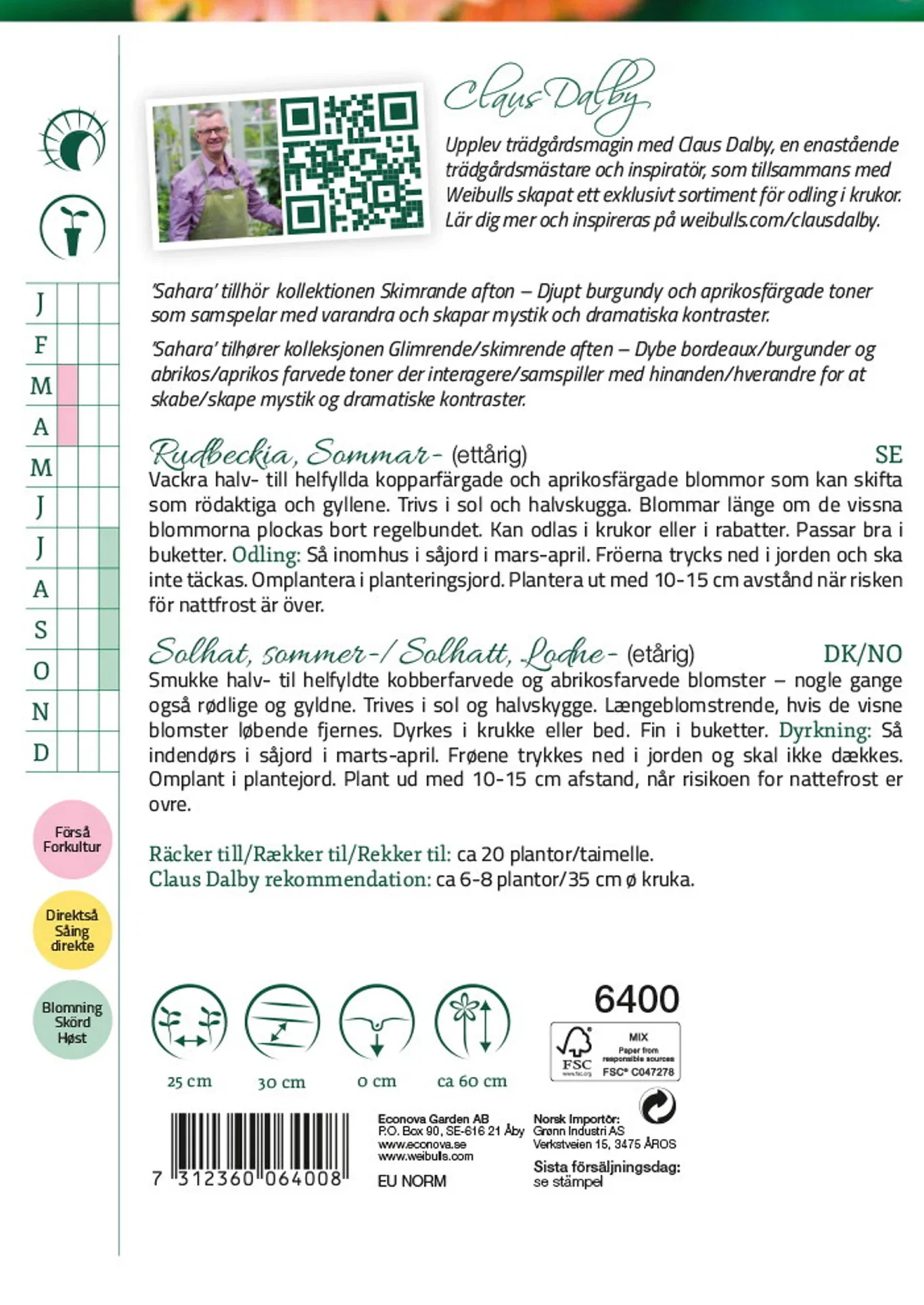 Rudbeckia, Sommar- Sahara