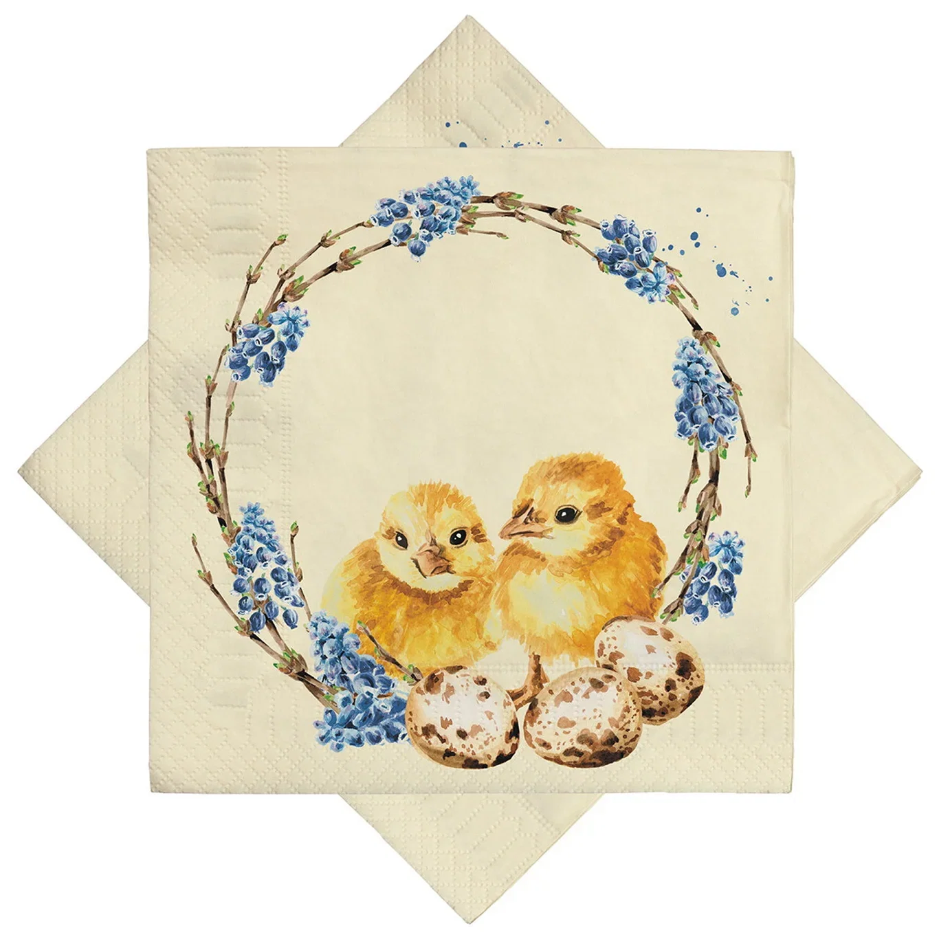 Serviett Påskekrans