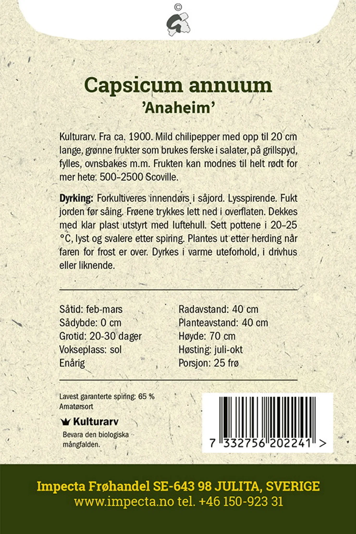 Chilipepper 'Anaheim Chili'