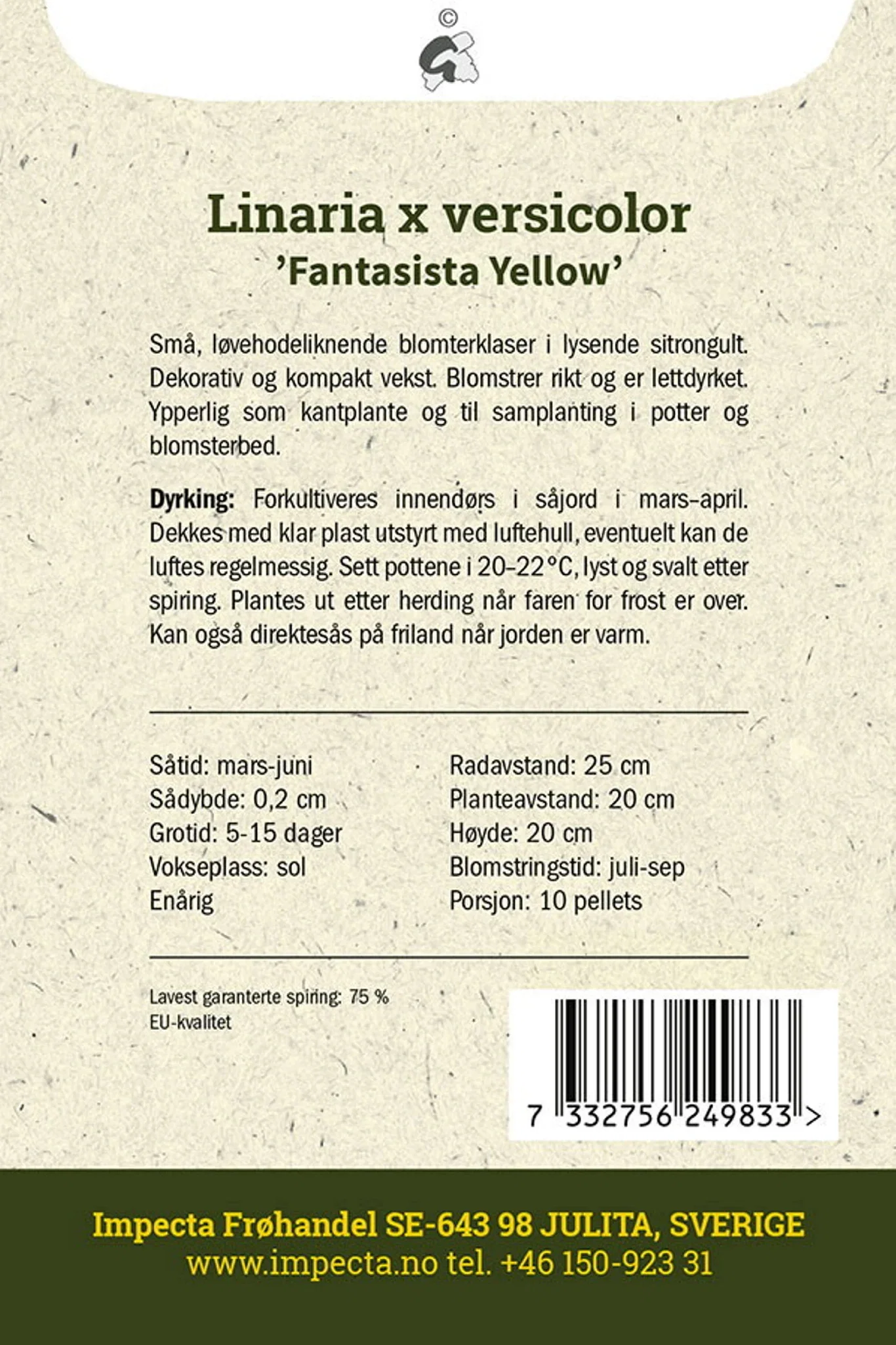 Torskemunn 'Fantasista Yellow'