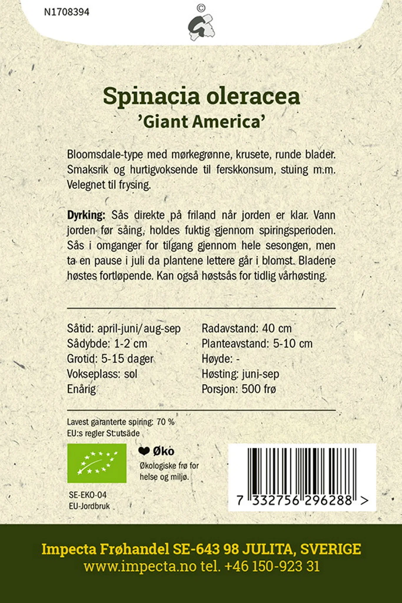 Spinat 'Giant America'