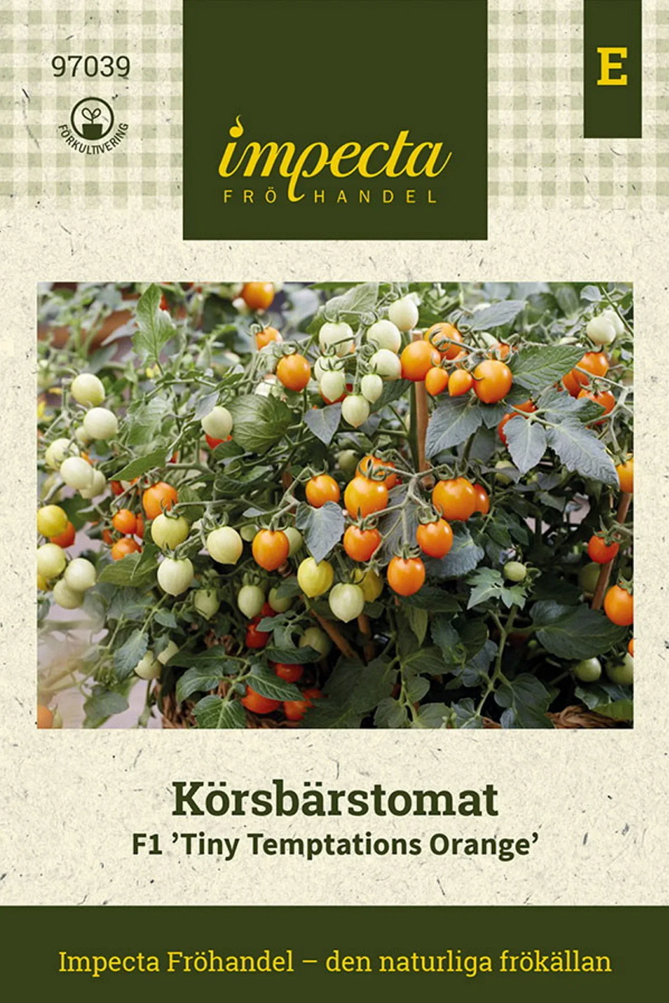 Körsbärstomat F1 'Tiny Temptations Orange'