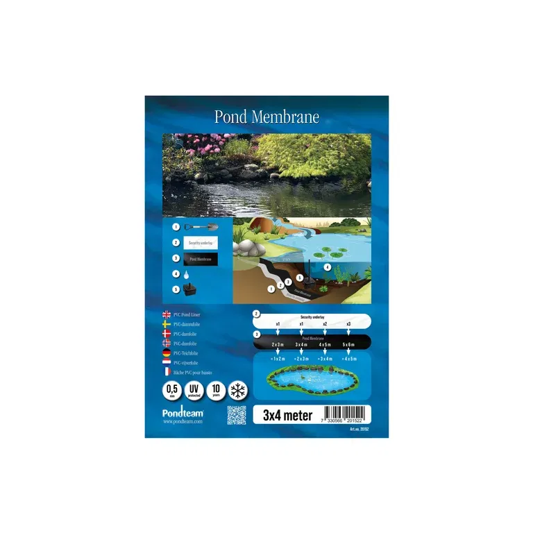 Damfolie PVC 3 x 4 m