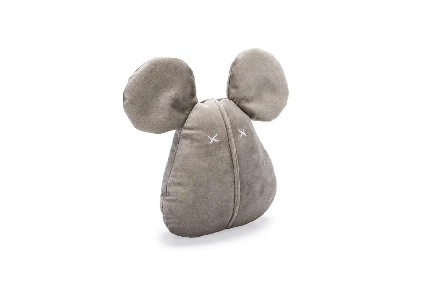 DBL VELVET DOG TOY MOUSE ADIO GREY 20