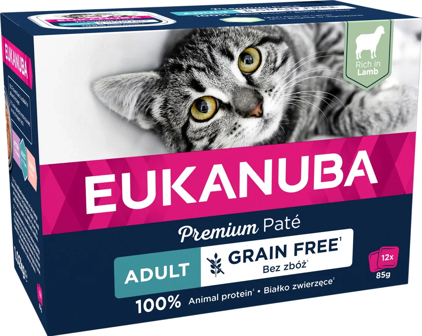 Euk Cat Adult Lamb Pate 12x85g