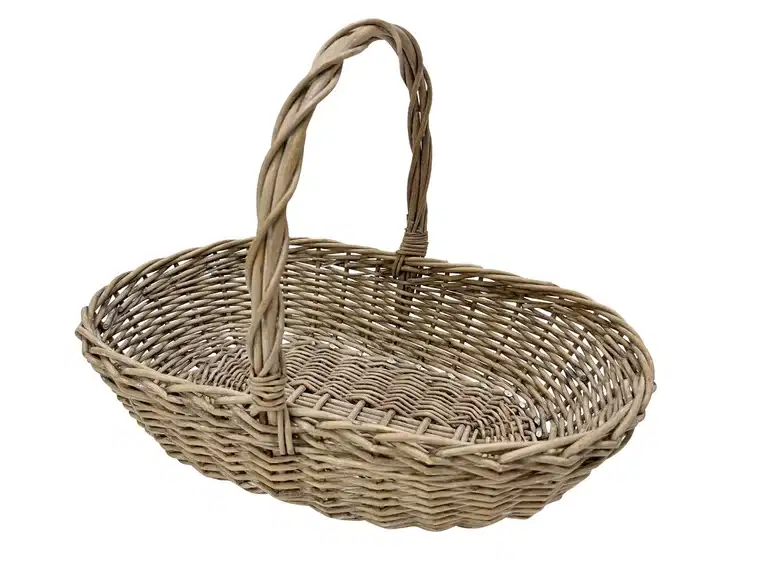 K&C Low harvest basket Grey 50x29xH12/34cm