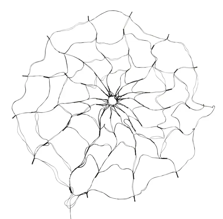 Halloweenpynt Spindelvev med LED-lys