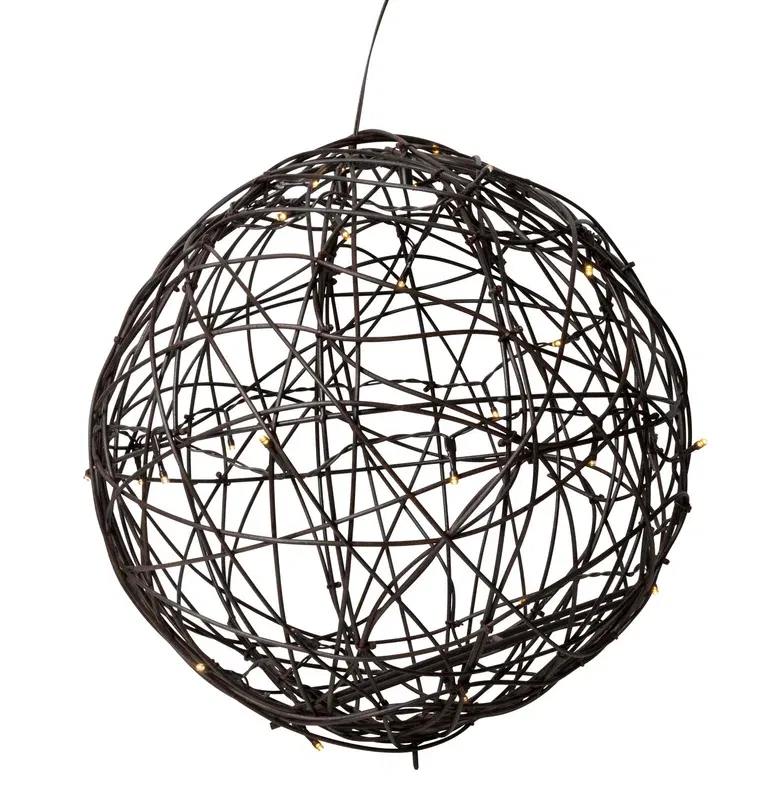Ball Rattan D35cm 30LED