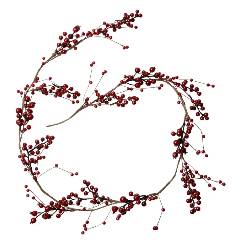 Girlander med bær kunstig