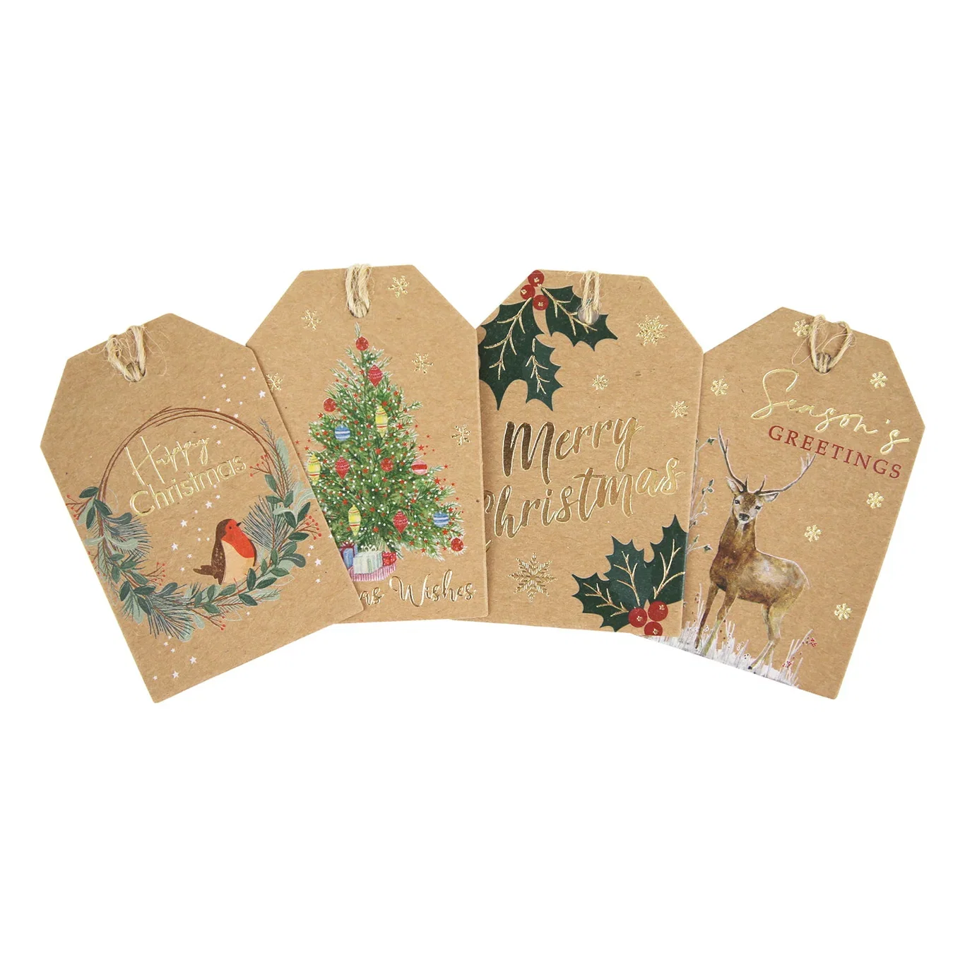 Julegavelapper hengende