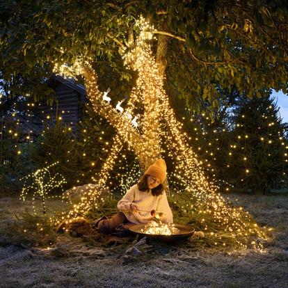 Utendørs julebelysning