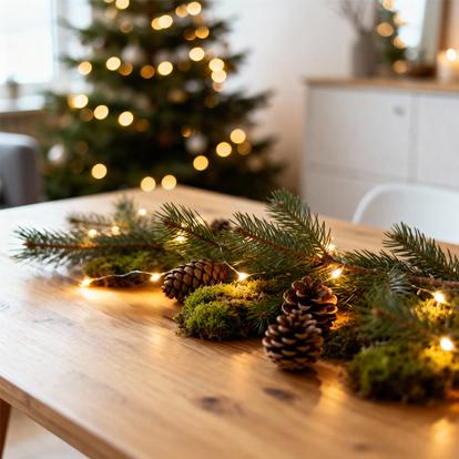 Innendørs julebelysning