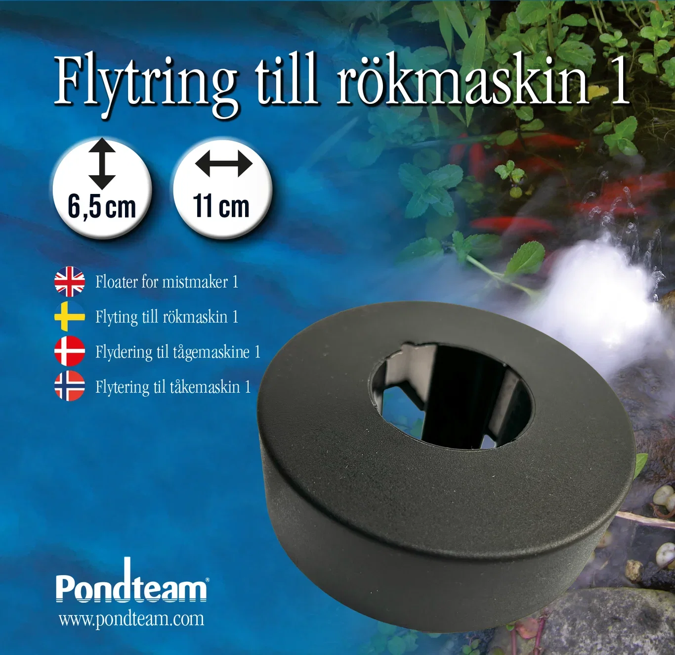 Flytering til røykmaskin