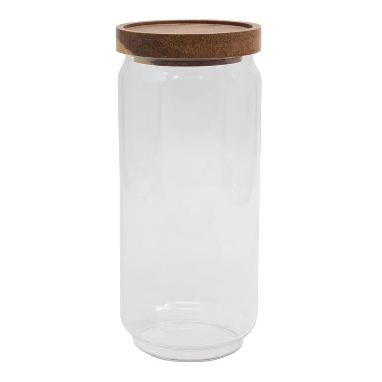 Glasskrukke med Akasielokk