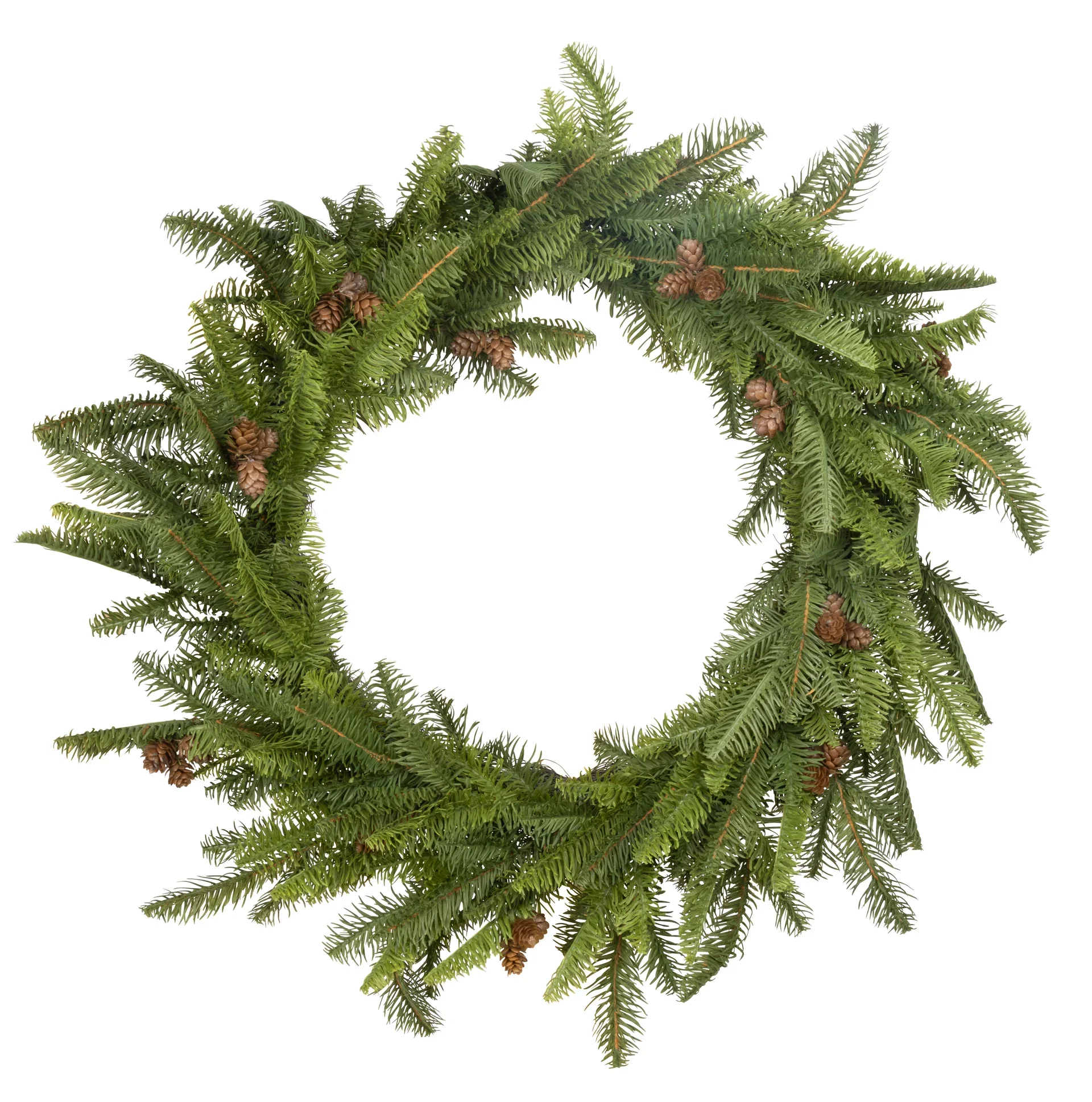Grankrans med kongler, kunstig