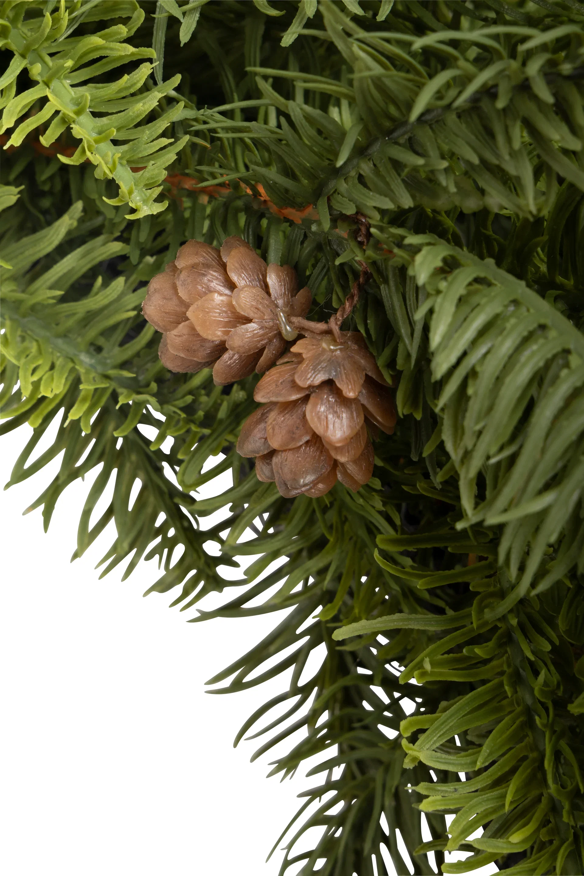 Grankrans med kongler, kunstig