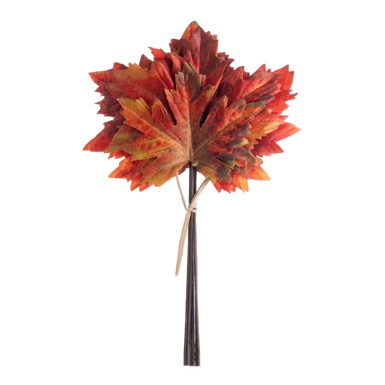 Løvblad i bunt 6stk kunstig